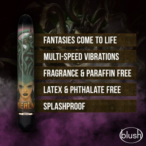 Фиолетовый вибратор Medusa - 17,7 см. Фиолетовый вибратор Medusa - 17,7 см.