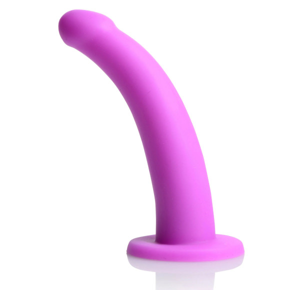 Лиловый поясной страпон Navigator Silicone G-Spot Dildo with Harness - 17,8 см. Лиловый поясной страпон Navigator Silicone G-Spot Dildo with Harness - 17,8 см.