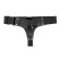 Чёрные лаковые трусики для страпона Чёрные лаковые трусики для страпона