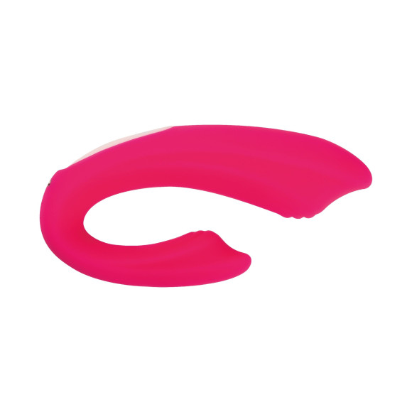 Розовый U-образный вибратор с пультом ДУ Розовый U-образный вибратор с пультом ДУ