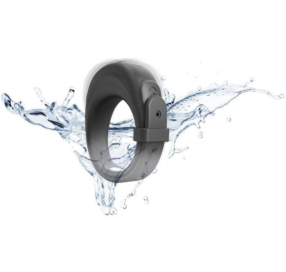 Черное эрекционное виброкольцо Fit Vibe Ring Черное эрекционное виброкольцо Fit Vibe Ring