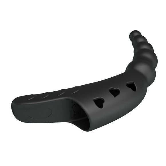 Черный вибратор на палец Jordin - 12,2 см. Черный вибратор на палец Jordin - 12,2 см.