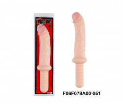 Реалистичный фаллоимитатор Rogue с ручкой - 35 см. 