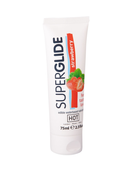 Гель на водной основе с ароматом клубники Superglide Strawberry - 75 мл. Гель на водной основе с ароматом клубники Superglide Strawberry - 75 мл.
