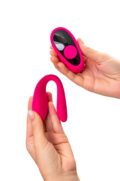 Розовый вибратор для пар Prawno с пультом ДУ Розовый вибратор для пар Prawno с пультом ДУ