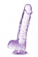 Сиреневый фаллоимитатор 6 Inch Crystalline Dildo - 15,2 см.