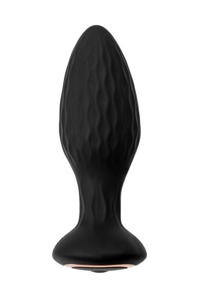 Черная анальная вибровтулка Tucana с ротацией и управлением через приложение - 12 см. Черная анальная вибровтулка Tucana с ротацией и управлением через приложение - 12 см.