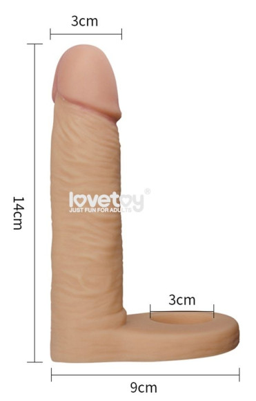 Телесная насадка The Ultra Soft Double для двойного проникновения - 14 см. Телесная насадка The Ultra Soft Double для двойного проникновения - 14 см.