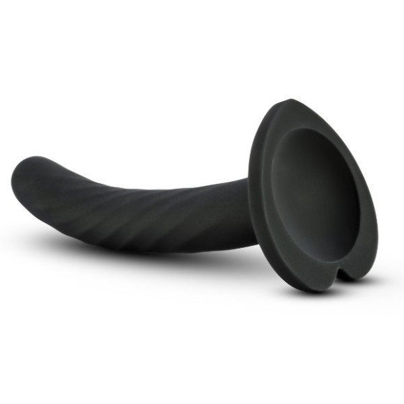 Черный анальный фаллоимитатор на присоске Twist Small - 11,4 см. Черный анальный фаллоимитатор на присоске Twist Small - 11,4 см.