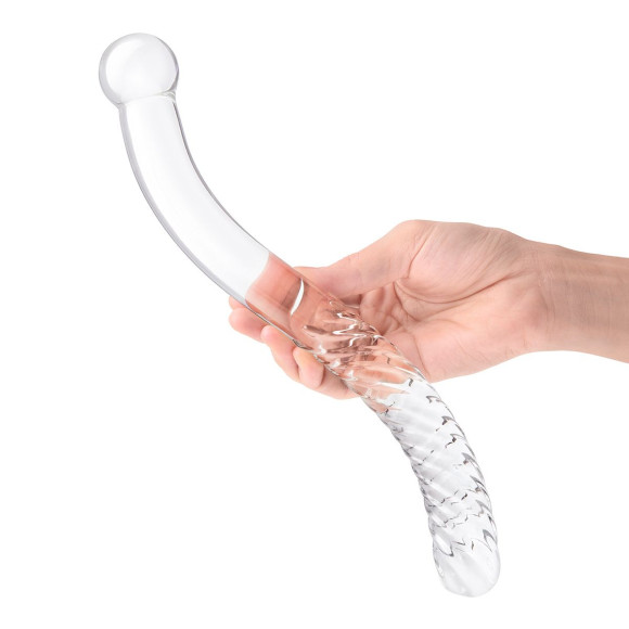 Стеклянный фаллоимитатор 11’’ Glass Pelvic Wand Double Ended - 28 см. Стеклянный фаллоимитатор 11’’ Glass Pelvic Wand Double Ended - 28 см.