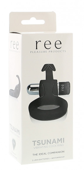 Чёрное виброкольцо Tsunami