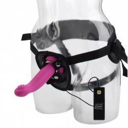 Розовый страпон с вибрацией 10-Function Love Rider G-Caress Розовый страпон с вибрацией 10-Function Love Rider G-Caress