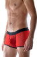 Красные мужские полупрозрачные трусы-боксеры Красные мужские полупрозрачные трусы-боксеры