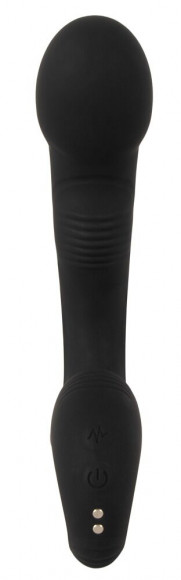 Черный силиконовый вибратор G & P-Spot Vibrator - 16,8 см.