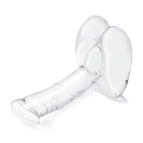 Стеклянный фаллоимитатор на подставке 7,5’’ Rideable Standing Glass Cock With Stability Base - 19 см. Стеклянный фаллоимитатор на подставке 7,5’’ Rideable Standing Glass Cock With Stability Base - 19 см.