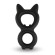 Черное двойное эрекционное кольцо Rooster Kalf Черное двойное эрекционное кольцо Rooster Kalf