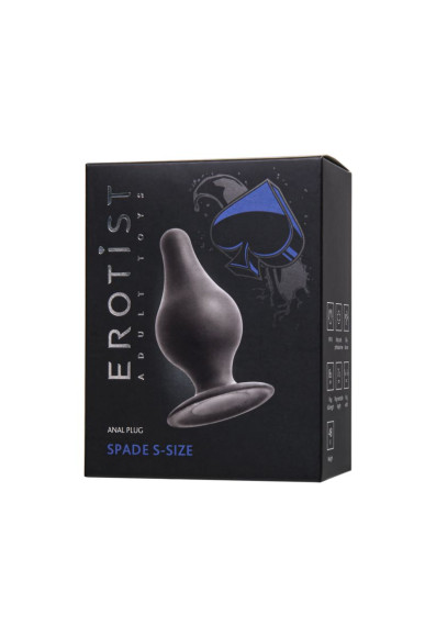 Черная анальная втулка Spade S - 8 см. Черная анальная втулка Spade S - 8 см.