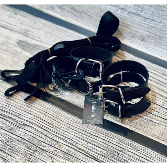 Черный комплект для растяжки на кровати «Новичок» Черный комплект для растяжки на кровати «Новичок»