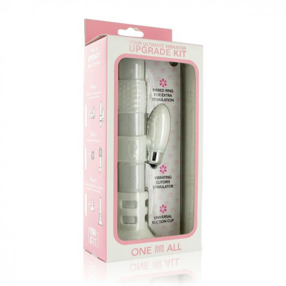 Набор белых насадок на вибратор Vibrator Upgrade Kit