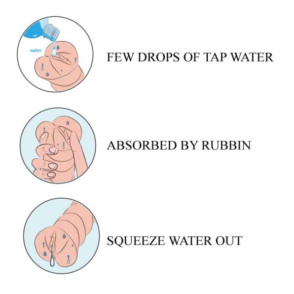Мастурбатор с эффектом смазки Мастурбатор с эффектом смазки