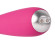 Ярко-розовый G-стимулятор IRIS Clitoral & G-spot Vibrator - 18 см.