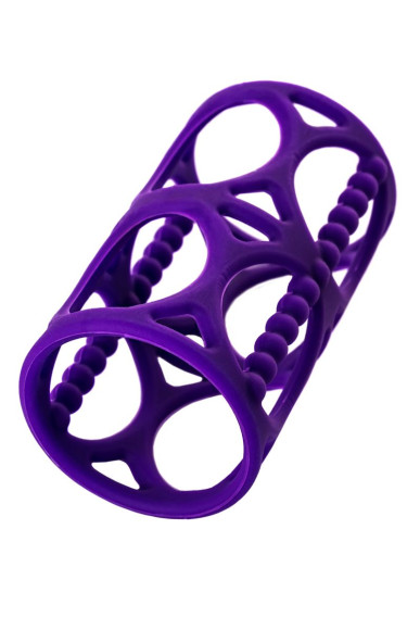 Фиолетовая насадка-сетка на член Фиолетовая насадка-сетка на член