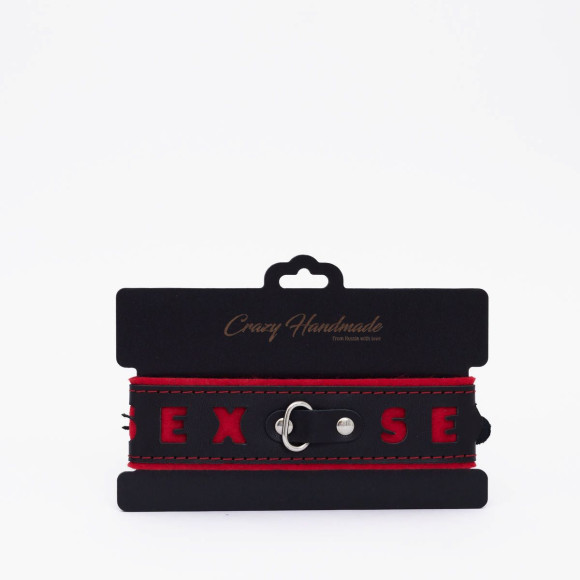 Черно-красный ошейник Sex Черно-красный ошейник Sex