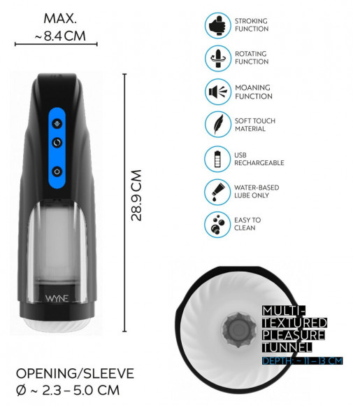 Мощный мастурбатор WYNE Masturbator 09 Мощный мастурбатор WYNE Masturbator 09