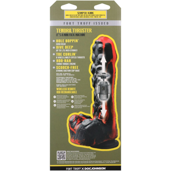 Черно-красная мини-машина на присоске Tendril Thruster - 21,6 см. Черно-красная мини-машина на присоске Tendril Thruster - 21,6 см.