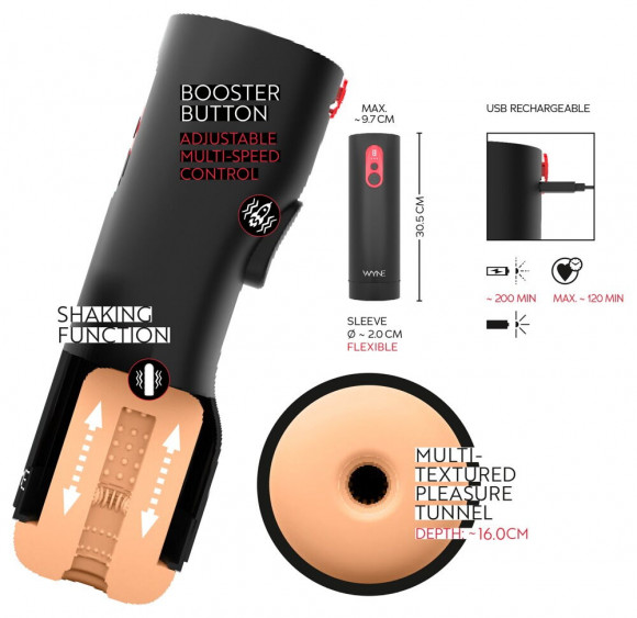 Автоматический мастурбатор WYNE Masturbator 08 Автоматический мастурбатор WYNE Masturbator 08