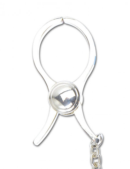 Металические зажимы на соски NIPPLE C-CLAMPS с цепью