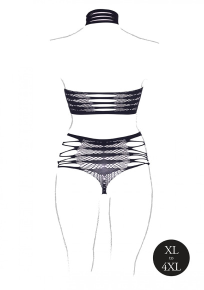 Пикантный комплект Carpo из трусиков и топа с высоким воротом Пикантный комплект Carpo из трусиков и топа с высоким воротом