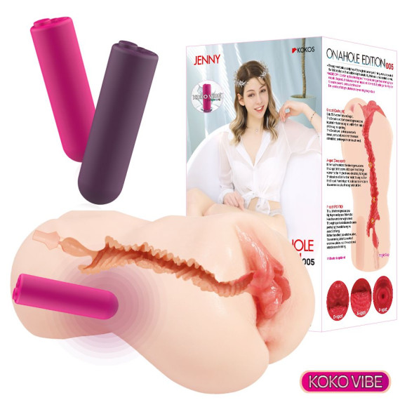 Мастурбатор-вагина с вибрацией Jenny Onahole edition 005 Мастурбатор-вагина с вибрацией Jenny Onahole edition 005