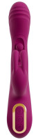Лиловый вибратор-кролик 2 Function Vibrator Squirting - 22,5 см.