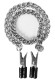 Прищепки для сосков Block Busters Nipple Clamps с цепью Прищепки для сосков Block Busters Nipple Clamps с цепью