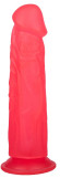Розовый фаллоимитатор с подошвой-присоской - 18,5 см. Розовый фаллоимитатор с подошвой-присоской - 18,5 см.