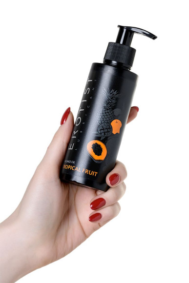 Массажное масло Erotist TROPICAL FRUIT с ароматом тропических фруктов - 150 мл. Массажное масло Erotist TROPICAL FRUIT с ароматом тропических фруктов - 150 мл.