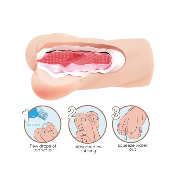 Мастурбатор-вагина Crazy Bull Heart Shape с эффектом смазки Мастурбатор-вагина Crazy Bull Heart Shape с эффектом смазки