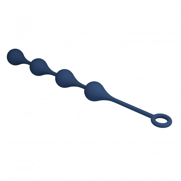 Синяя анальная цепочка - 42,6 см. Синяя анальная цепочка - 42,6 см.