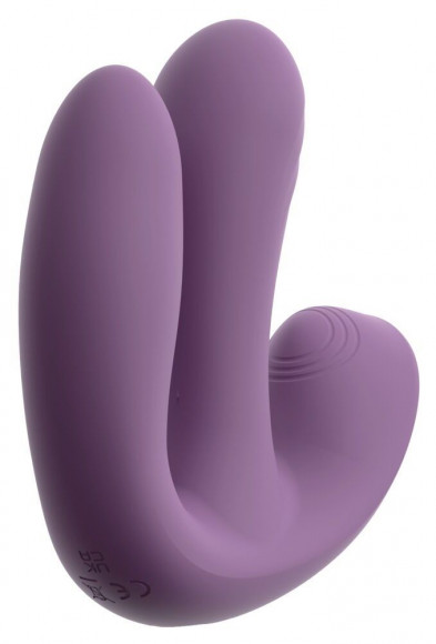 Фиолетовый тройной вибратор MIREVA RC Triple Hands-Free Vibrator