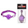 Фиолетовый кляп-шарик на регулируемом ремешке с кольцами Фиолетовый кляп-шарик на регулируемом ремешке с кольцами