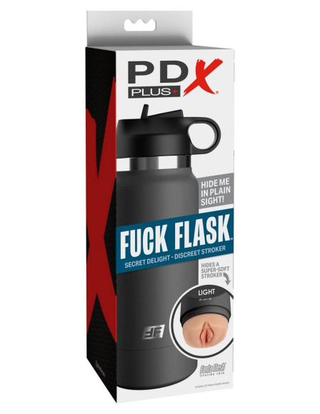 Серый мастурбатор в виде бутылки F*ck Flask Серый мастурбатор в виде бутылки F*ck Flask
