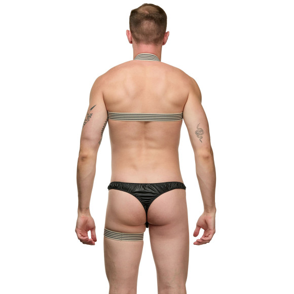 Мужской черно-бежевый костюм «Танцор» Мужской черно-бежевый костюм «Танцор»