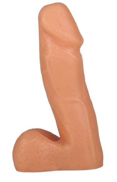 Пустотелый фаллоимитатор с мошонкой - 15,5 см. Пустотелый фаллоимитатор с мошонкой - 15,5 см.