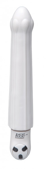 Белый вибромассажёр Saffron - 16 см. Белый вибромассажёр Saffron - 16 см.