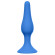 Синяя анальная пробка Slim Anal Plug Medium - 11,5 см.