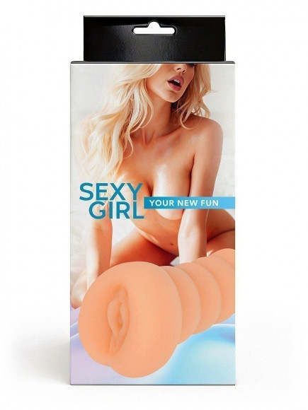 Телесный мастурбатор в виде вагины с узким входом Телесный мастурбатор в виде вагины с узким входом