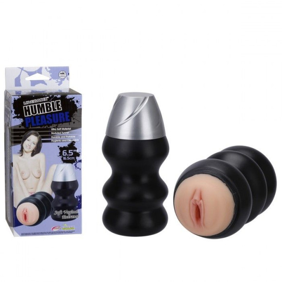 Мастурбатор-вагина в пластиковой колбе HUMBLE Мастурбатор-вагина в пластиковой колбе HUMBLE