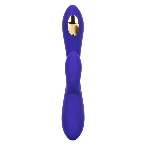 Фиолетовый вибратор с функцией электростимуляции Intimate E-Stimulator Dual Wand - 21,5 см. Фиолетовый вибратор с функцией электростимуляции Intimate E-Stimulator Dual Wand - 21,5 см.