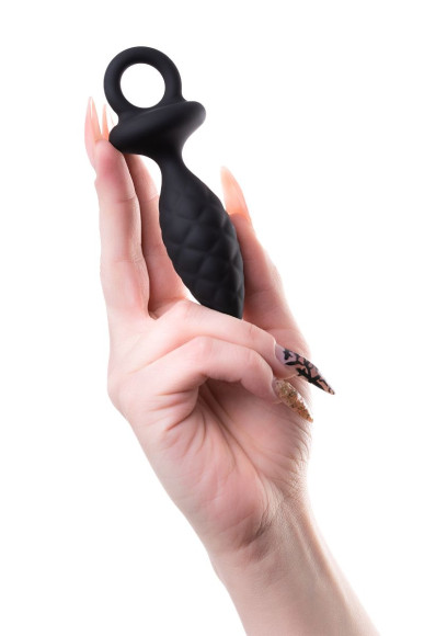 Черная анальная пробка Strob S - 11,7 см. Черная анальная пробка Strob S - 11,7 см.